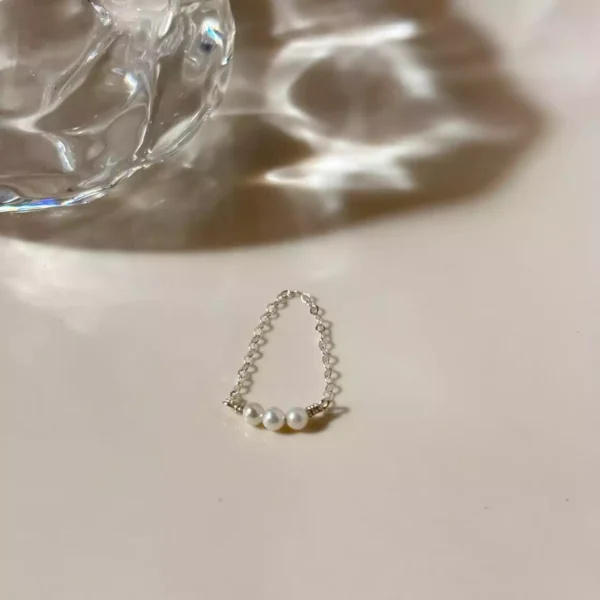 氣質鍊戒*.｡☂ 珍珠天然石系列 | 美國注金