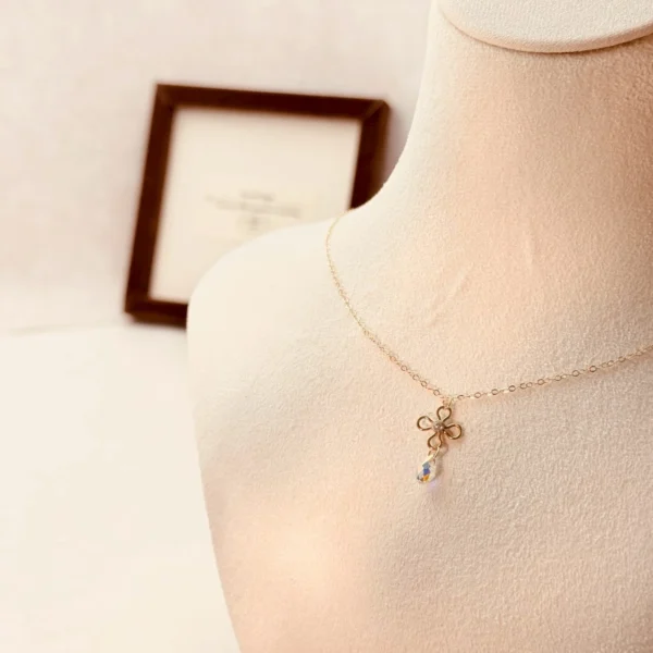 四葉之淚·項鍊*.｡☂ 珍珠天然石系列 | 美國注金