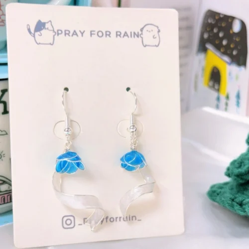 聖誕特輯⍋⋆*❅冬夜鈴蘭·耳環 *.｡